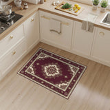 Traditional Persian Red Medallion Floral Area Rug