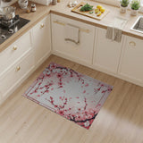 Framed Pink Cherry Blossom Area Rug