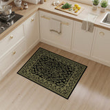 Traditional Persian Ornate Gold Filigree Persian Area Rug