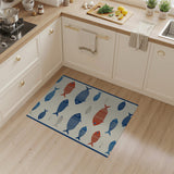 Whimsical Fish School Coastal Area Rug