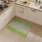 Vibrant Green Vertical Stripe Geometric Area Rug