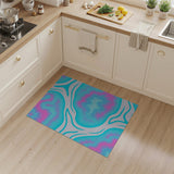 Abstract Area Multi-color and Patterns Vibrant Swirl Multi-Color Abstract Area Rug