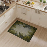Emerald Fern Distressed Green Area Rug