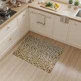 Beige Leopard Print Area Rug