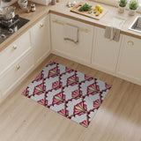 Pink Vintage Scallop Fan Rug