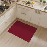 Deep Red Solid Area Rug