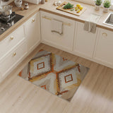 Brown and Tan Terracotta Diamond Southwestern Area Rug