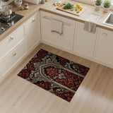 Red Ornate Persian Arch Area Rug