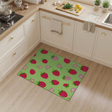 Multi-color and Patterns Fruit Pattern Strawberry Fruit Pattern Area Rug