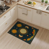 Triple Sun Eclipse Celestial Desert Rug