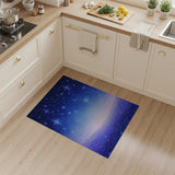 Sparkling Starry Night Blue Area Rug