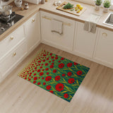 Vibrant Red Poppy Meadow Area Rug