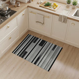 Bold Stripe Black and White Bold Black White Geometric Stripe Area Rug