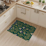 Art Deco Fan Leaf Star Area Rug