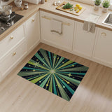 Geometric Modern Cosmic Starburst Area Rug