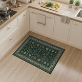 Luxurious Green Persian Floral Area Rug