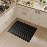 Black and White Geometric Modern Modern Black White Vertical Stripe Area Rug