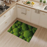 Vibrant Broccoli Cluster Area Rug