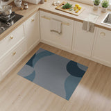 Blue Wave Abstract Textured Area Rug