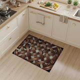 Bronze Woven Geometric Area Rug