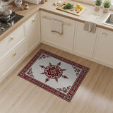 Ornate Red Persian Floral Medallion Area Rug