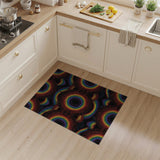 Geometric Modern Vibrant Rainbow Geometric Area Rug