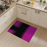 Pink Black Halftone Geometric Area Rug