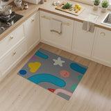 Whimsical Multi-Color Geometric Area Rug