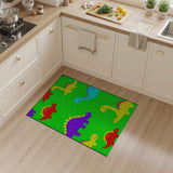 Multi-color and Patterns Vibrant Cartoon Dinosaur Kids Area Rug