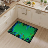 Emerald Lagoon with Tropical Fish Area Rug