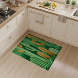 Vibrant Green Cactus Southwestern Area Rug