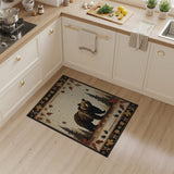 Majestic Grizzly Bear Autumn Forest Rug