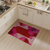 Bold Overlapping Hearts Geometric Area Rug