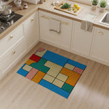Geometric Modern Multi-color and Patterns Vibrant Multi-Color Geometric Area Rug