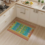 Multi-color and Patterns Vibrant Zigzag Multi-Color Southwestern Rug