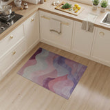 Blush Wave Abstract Area Rug
