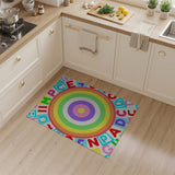 Rainbow Alphabet Block Letters Kids Area Rug