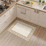 Beige Persian Area Rug with Ornate Border