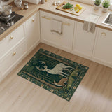 Majestic White Stag Fawn Forest Rug