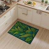 Lush Fern Grove Green Floral Vintage Area Rug