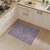 Purple Floral Purple Floral Persian Area Rug