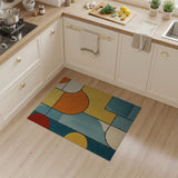 Vibrant Geometric Abstract Area Rug