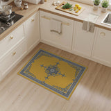 Ornate Gold Mandala Area Rug