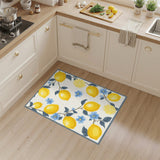 Fruit Pattern Yellow Lemon Fruit Area Rug