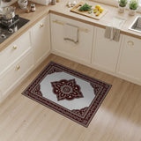 Traditional Persian Ornate Maroon Persian Medallion Area Rug