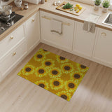 Vibrant Sunflower Yellow Area Rug
