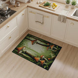 Multi-color and Patterns Enchanted Mushroom Forest Area Rug