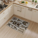 Vintage Skeleton Anatomy Area Rug