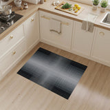 Modern Black White Geometric Gradient Area Rug