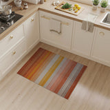 Sunset Ombre Multi-Color Striped Area Rug